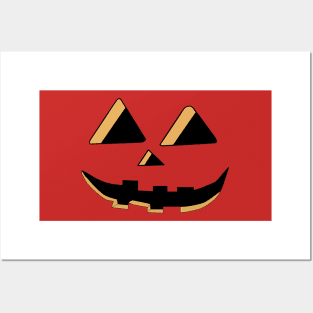 Pumpkin Face Posters and Art